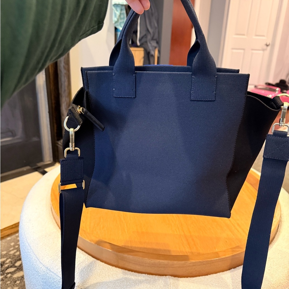 Rothy’s Navy Blue & Black Tote Bag